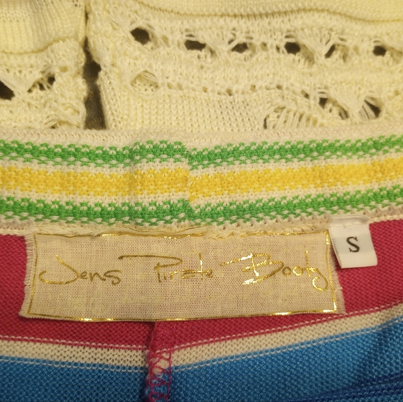 Jens Pirate Booty- Multi Color Fiesta  Bohemian Crochet Pants- Size Small - Picture 4 of 5